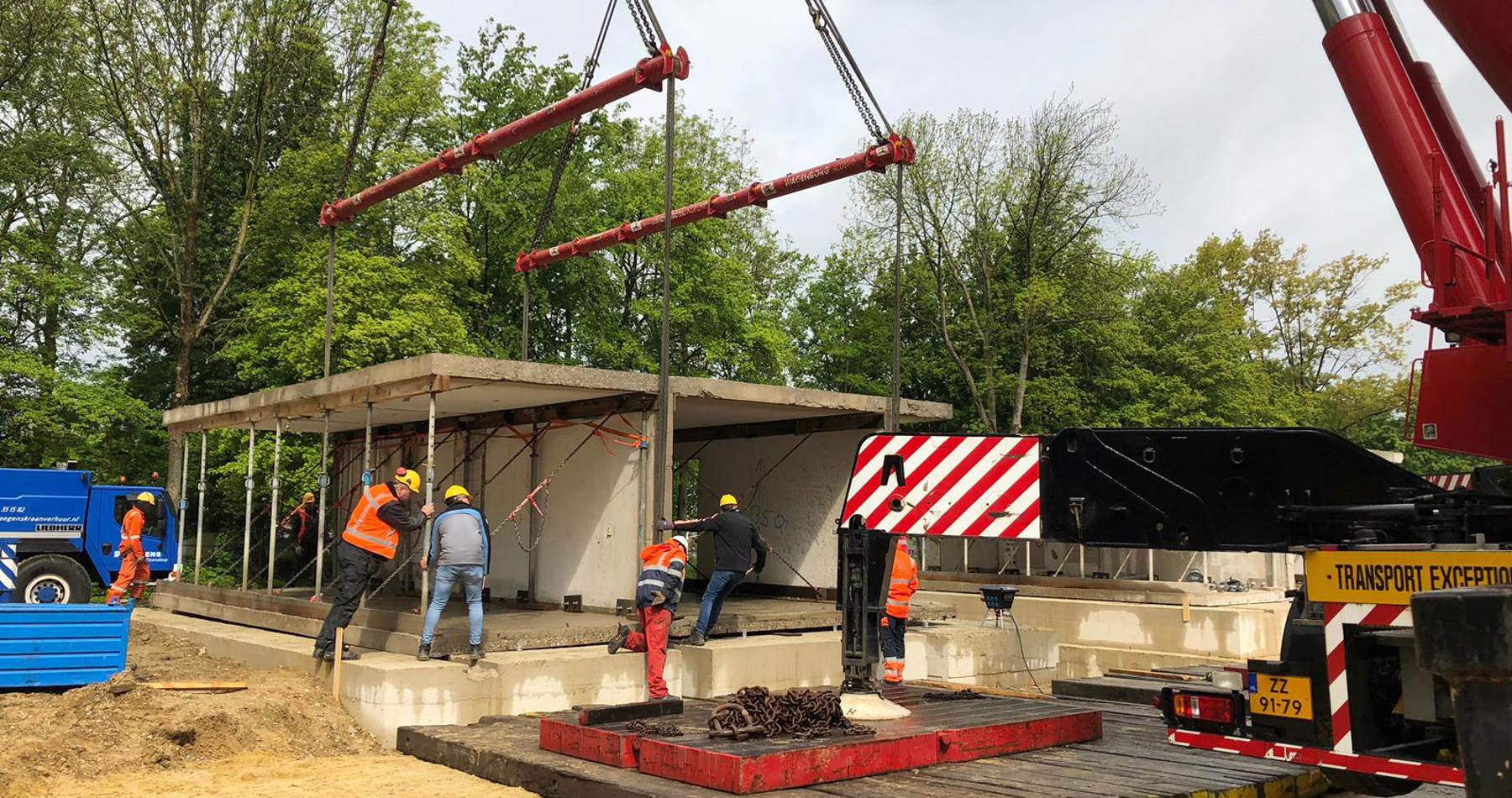 Doordachte hijsoplossing voor uniek circulair bouwproject SUPERLOCAL