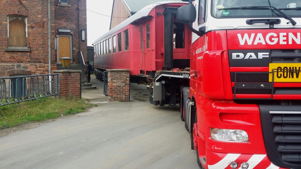 zwaar transport treinwagon