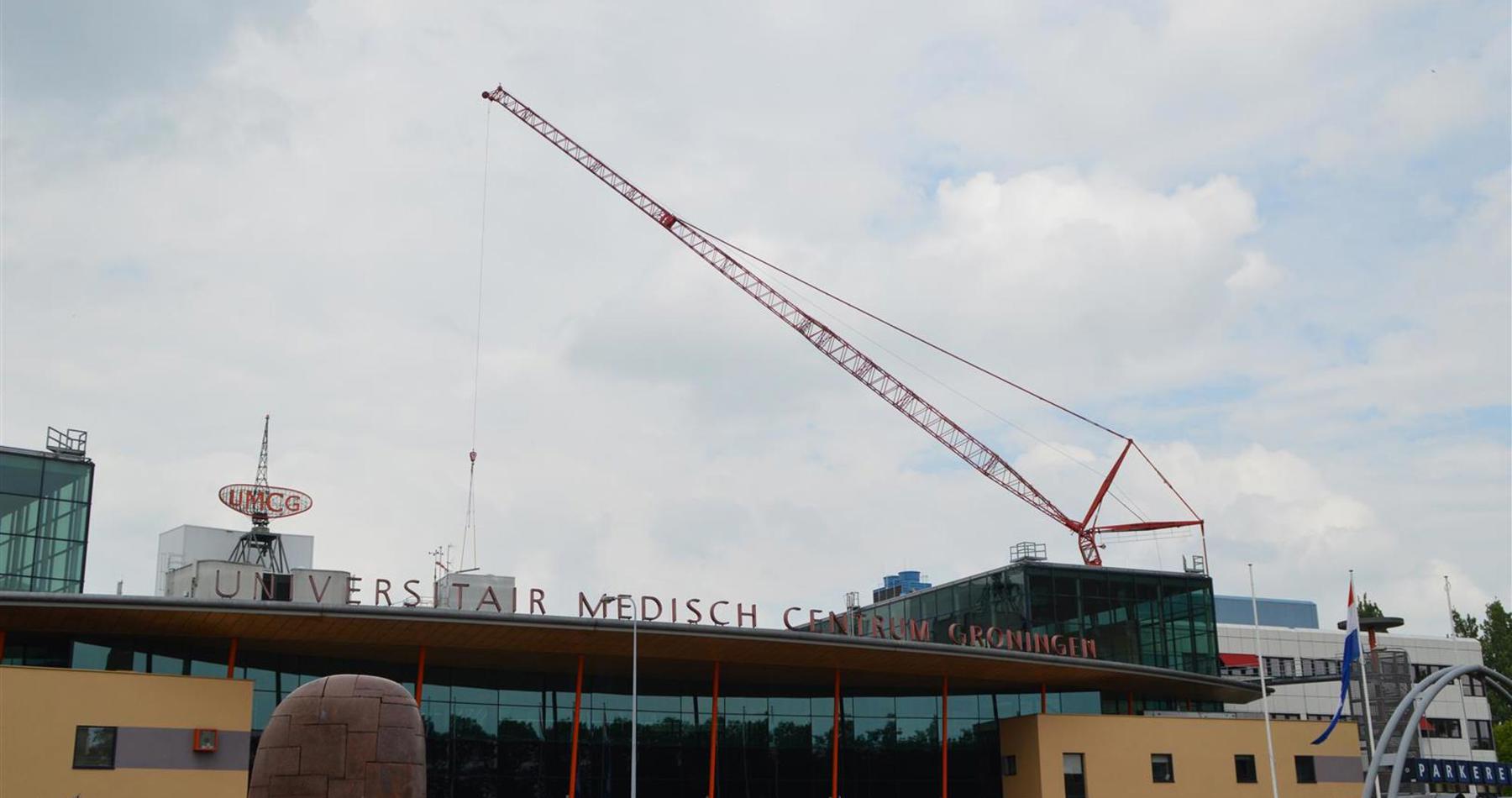 500 tonner in actie bij het UMCG in Groningen